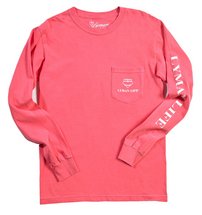 Lyman Life Long-Sleeve Lyman Life Vintage Signature Pocket Tee WATERMELON