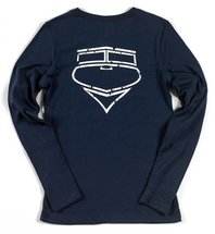 Lyman Life Womens Long Sleeve Vintage Boat Tee