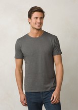 Prana Mens Crew T-Shirt CHARCOALHTHR