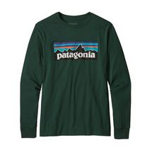 Patagonia Boys Long- Sleeved Graphic Organic T- Shirt