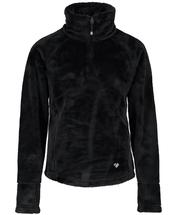 Obermeyer Girls Furry Fleece Top BLACK