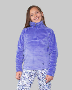Obermeyer Girls Furry Fleece Top VINCA