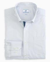 Southern Tide Mens Watermark Tattersall Grosgrain Placket Shirt TSUNAMI