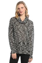 Neesha Womens Slub Cowl Dolman Top