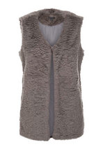 Tribal Womens Fur Vest 3132O METAL