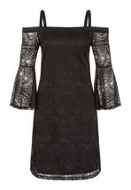 Tribal Womens Open Shoulder Dress w/ Detachable Straps 692O