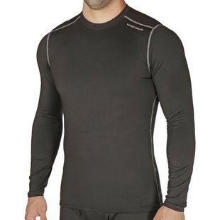 Hot Chillys Mens Micro-Elite Chamois Crewneck BLACK