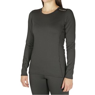 Hot Chillys Womens Micro-Elite Chamois Crewneck BLACK