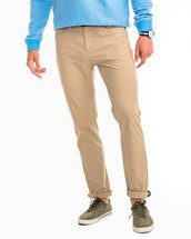 Southern Tide Mens Intercoastal Performance Pant SANDSTONE