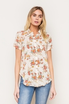 Mystree Womens Stripe Knit Shirt