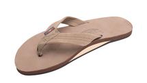 Rainbow Men's Single Layer Premier Leather with Arch Support DARKBROWN
