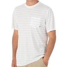 Free Fly Mens Bamboo Channel Pocket Tee WHITESTRIPE