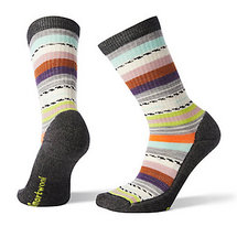 Smartwool Womens Hike Light Margarita Crew Socks CHARCOAL