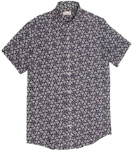 Oxford Lads Mens Dove Print S/s Shirt