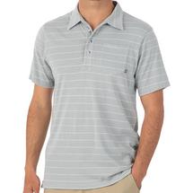 Free Fly Mens Bamboo Dockside Polo ASPENGREY