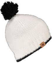 Obermeyer Girls Chicago Knit Pom Beanie WHITE
