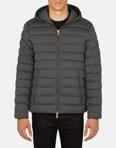 Save The Duck Men's Angy Stretch Hooded Jacket 670CHARCOALGREYMELAN