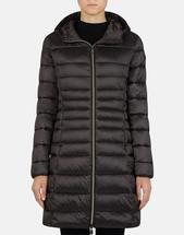Save The Duck Women's Iris Hooded Coat 120BROWNBLACK