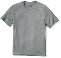 Smartwool Men's Merino 150 Base Layer Micro Stripe Short Sleeve LIGHTGRAY