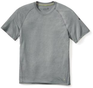 Smartwool Men's Merino 150 Base Layer Micro Stripe Short Sleeve LIGHTGRAY