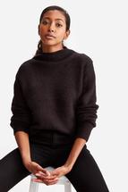 Lole Women's Two-Toned Sweater BLACK