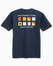 Southern Tide Men's Nautical Flags T-Shirt HTNAVY