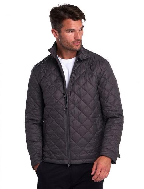 Barbour Men's Woban Quilted Jacket CHARCOAL