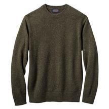Pendleton Men's Shetland Crew Sweater DARKARMYGREEN