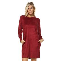 Joh Apparel Women's Aurora Solid Dress WINE