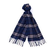 Barbour New Check Tartan Scarf NAVYTHOMPSON