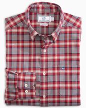 Southern Tide Men's Flag Hoist Sport Shirt CHILIPEPPER