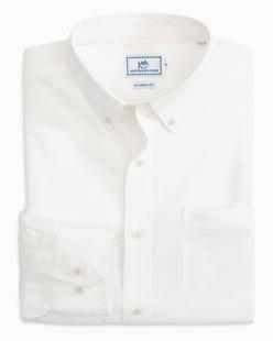 Southern Tide Men's Sullivan Solid Sport Shirt CLASSICWHITE