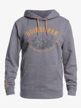 Quiksilver Men's Big Logo Snow Hoodie HEATHERGREY