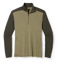 Smartwool Men's Classic Thermal Merino Base Layer 1/4 Zip NORTHWOODSHEATHER