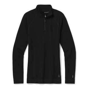 Smartwool Women's Classic Thermal Merino Base Layer 1/4 Zip BLACK