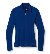 Smartwool Women's Classic Thermal Merino Base Layer 1/4 Zip BLUEBERRYHILLHEATHER