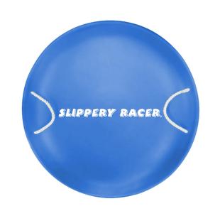 Slippery Racer ProDisc Metal Saucer Snow Sled BLUE