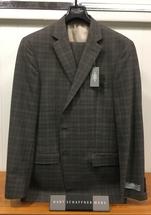 Hart Schaffner Marx Taupe Check New York Fit Suit 