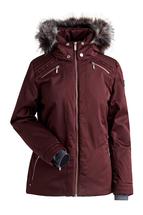 Nils Women's Margaux Faux Fur Jacket MAHOGANY