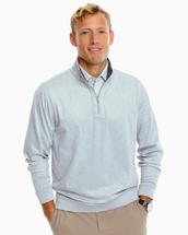 Southern Tide Men's Sangrillo Reversible Heather Performance 1/4 Zip HEATHERTRUENAVY