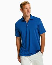 Southern Tide Men's Driver Spacedye Performance Polo SEVENSEASBLUE