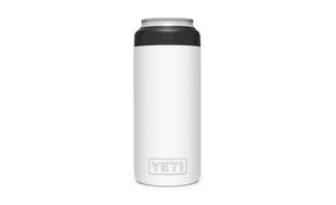 YETI Black Rambler 12 oz Colster Slim Can Cooler