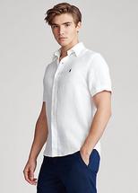Polo Ralph Lauren Men's Classic Fit Linen Shirt WHITE