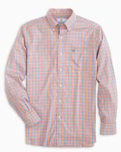 Southern Tide Men's Skipjack Multicheck Shirt NAUTICALORANGE