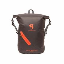 Geckobrands Lightweight 30L Waterproof Backpack - Grey/Neon Orange GREY/NEONORANGE