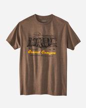 Pendleton Men's Grand Canyon Park Heritage Tee BROWNHEATHER/BLACK