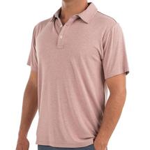 Free Fly Men's Bamboo Flex Polo HEATHERADOBERED