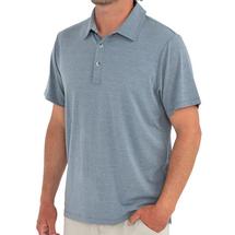 Free Fly Men's Bamboo Flex Polo HEATHERBLUEDUSK