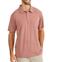 Free Fly Men's Bamboo Flex Polo HEATHERBRICK
