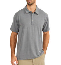 Free Fly Men's Bamboo Flex Polo HEATHERGRAPHITE